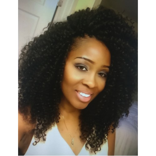 Kinky Curly 360 Lace Front Wig for Black Woman 150 Density Virgin Brazilian Human Hair Lace Frontal Wig Pre Plucked Natural Hair line with Baby Hair